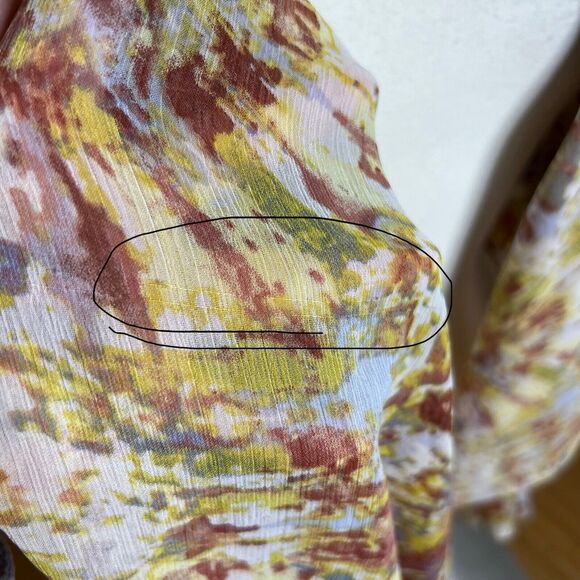 3/$30 Logo‎ By Lori Goldstein Sweater Knit Chiffon Vest XL Multicolor Tie Waist - Picture 4 of 10